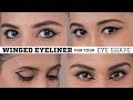Winged Eyeliner For Your Eye Shape | Hooded,  Deep Set, Almond, Downturned & Round Eyes!