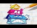 Pencilmate & Pencilmiss 🏠 PENCILMATE'S HOME 🏠 HOME SWEET HOME COMPILATION 🦐 Cartoons 2020