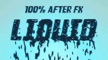 Liquid Titles - After Effects Tutorial (Template)
