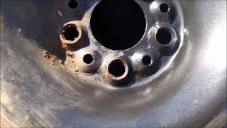 🛠 Alle Autos 🛠 Rost Alte Stahlfelgen [1/2] 🛠 Analyse entrosten lackieren Citroen Evasion Peugeot 806