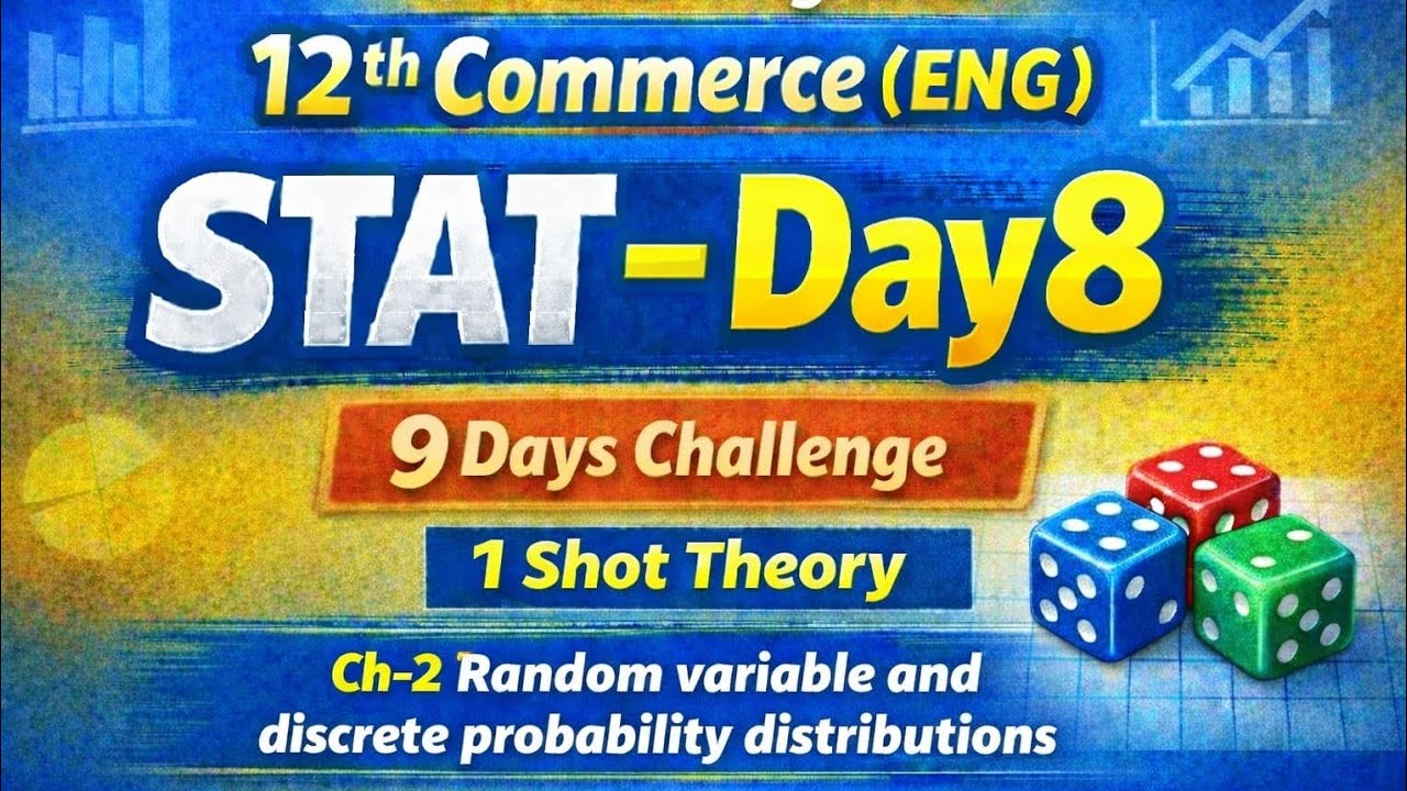 1 shot theory,Random variable 12th commerce (ENG) GSEB,part-2,ch-2,the learning link#veraval 