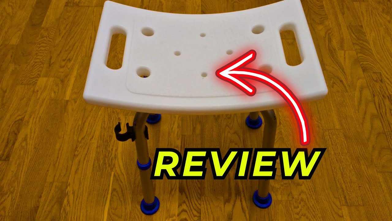 Shower Chair for Inside Shower, FSA/HSA Eligible 400 lbs Adjustable Shower Stool with Suction Feet