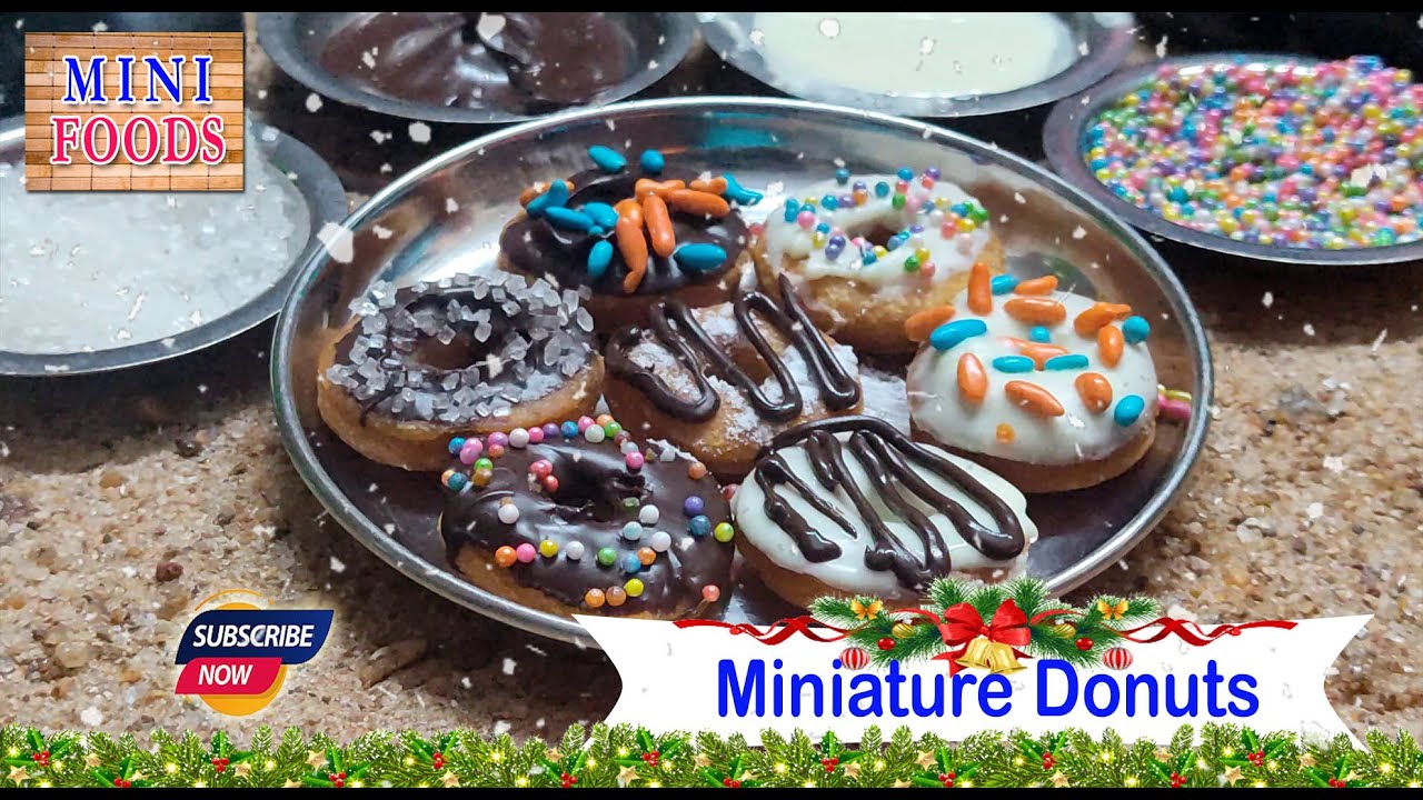 Miniature Donuts | Donuts Without Eggs | Mini Foodkey | Mini Foodtube | Ach Mini Foods