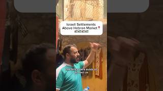 Summer 2023: Fence built above Hebron's market to protect Palestinians 🎥 las_adelitas_media