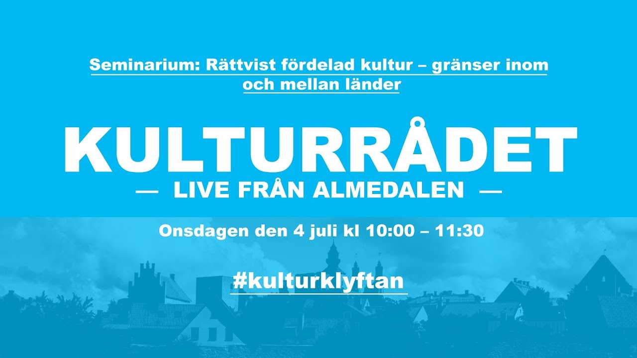 RÄTTVIST FÖRDELAD KULTUR – gränser inom och mellan länder