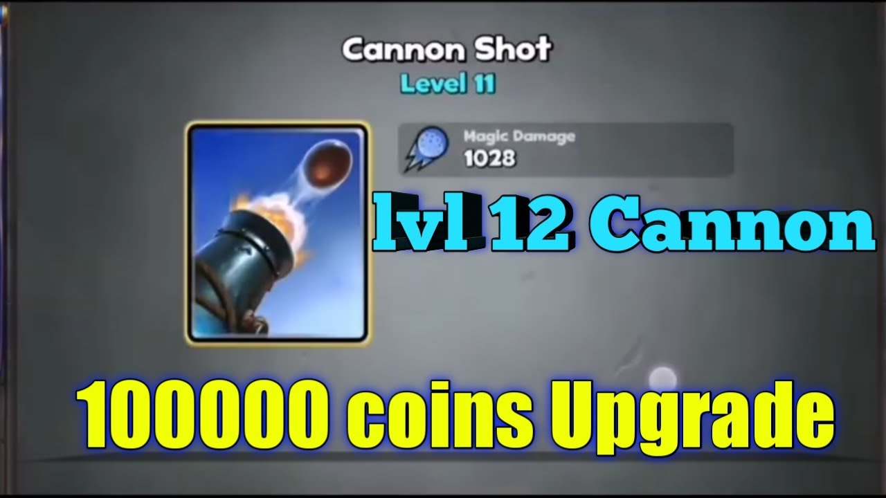 Castle Crush Cannon lvl 12 Castle lvl 12 Upgrade & Trophies Pushing