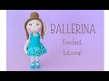 How to make a cute BALLERINA fondant cake topper (weights and tools included) step by step tutorial