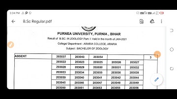 purnia university ke part-1 result declear|| पूर्णिया यूनिवर्सिटी का पार्ट वन रिजल्ट जारी||