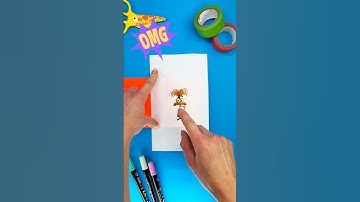Making Paper Craft Trick with Inside Out Heroes 💫 #insideout #insideout2#papercraft #trick #tricks