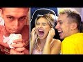 GIRLFRIEND REACTS TO MY OLD VIDEOS!