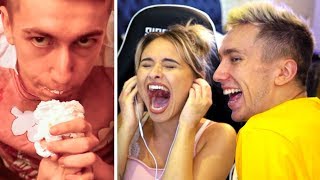 GIRLFRIEND REACTS TO MY OLD VIDEOS!