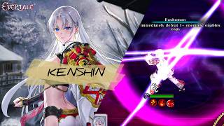 Evertale - KENSHIN (Skill & Battle Review)