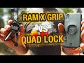 RAM MOUNTS X-GRIP VS QUAD LOCK | BEST MOTORCYCLE PHONE MOUNT | RIDE Adventures