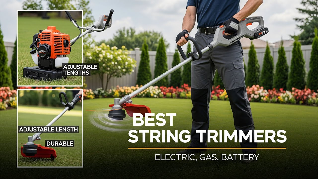 TOP 5 Best String Trimmers 2026 | easy line feed trimmers - YouTube
