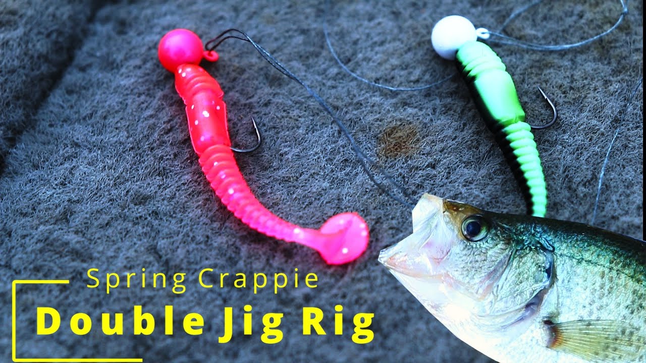 How to Tie Double Jig Rig for Spring Crappie (Catch and Cook