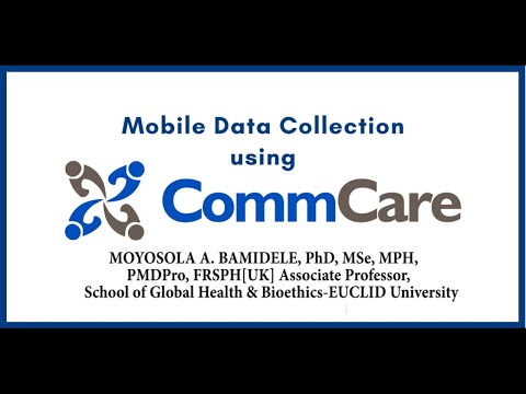 Training on Mobile Data Collection and Data Management using CommCare