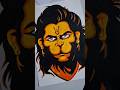 Painting  Lord Hanuman 🔥 Powerful Hanuman Painting | Jai Bajrangbali #Shorts #hanumanji #viral