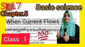 Std.7/Basic Science/Chapter.5/When Current Flows/ വൈദ്യുതി പ്രവഹിക്കുമ്പോൾ/Class.1