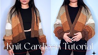 How to Knit a Cardigan