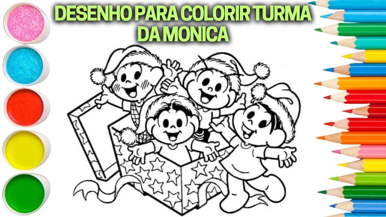 Desenhos da Turma da Mônica para colorir - Bora Colorir