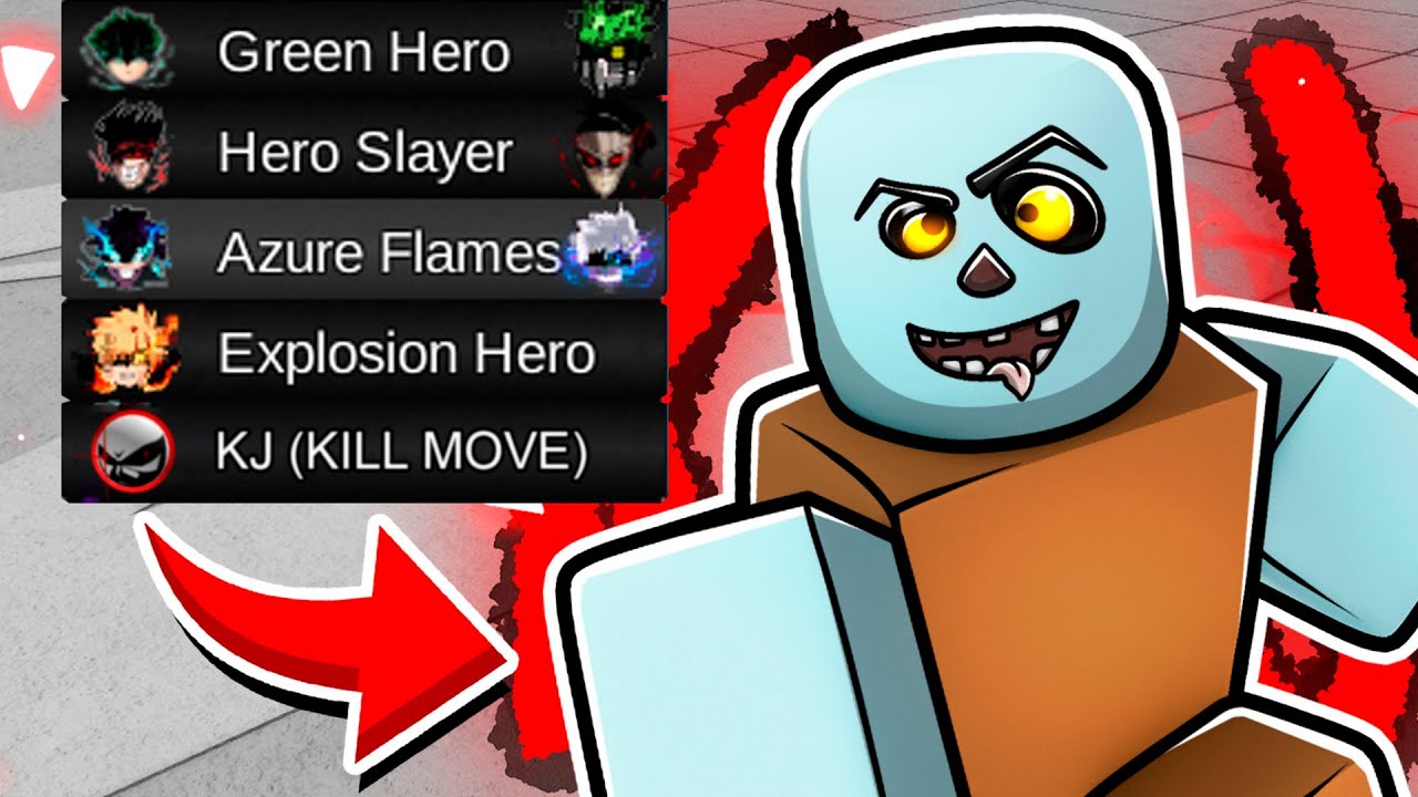 Я открыл OP KJ KILL MOVE в Roblox Heroes Battlegrounds