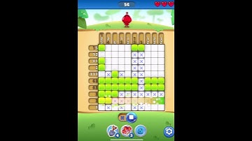 Nono Crossing Picture Nonogram Level 54 #gameplay #puzzle