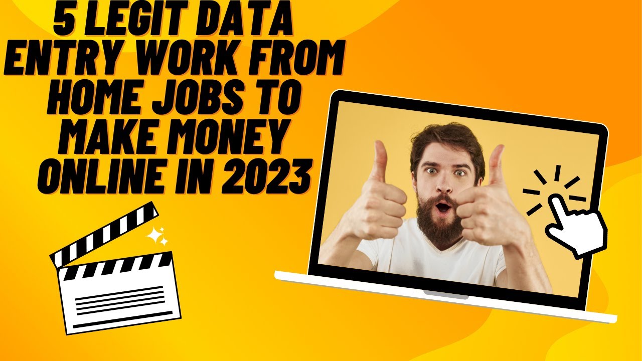 5 Legit Data Entry Work From Home Jobs To Make Money Online In 2023