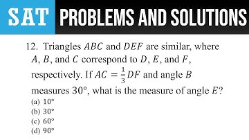 12. Triangles ABC and DEF are similar, where A, B, and C correspond to D, E, and F, respectively.