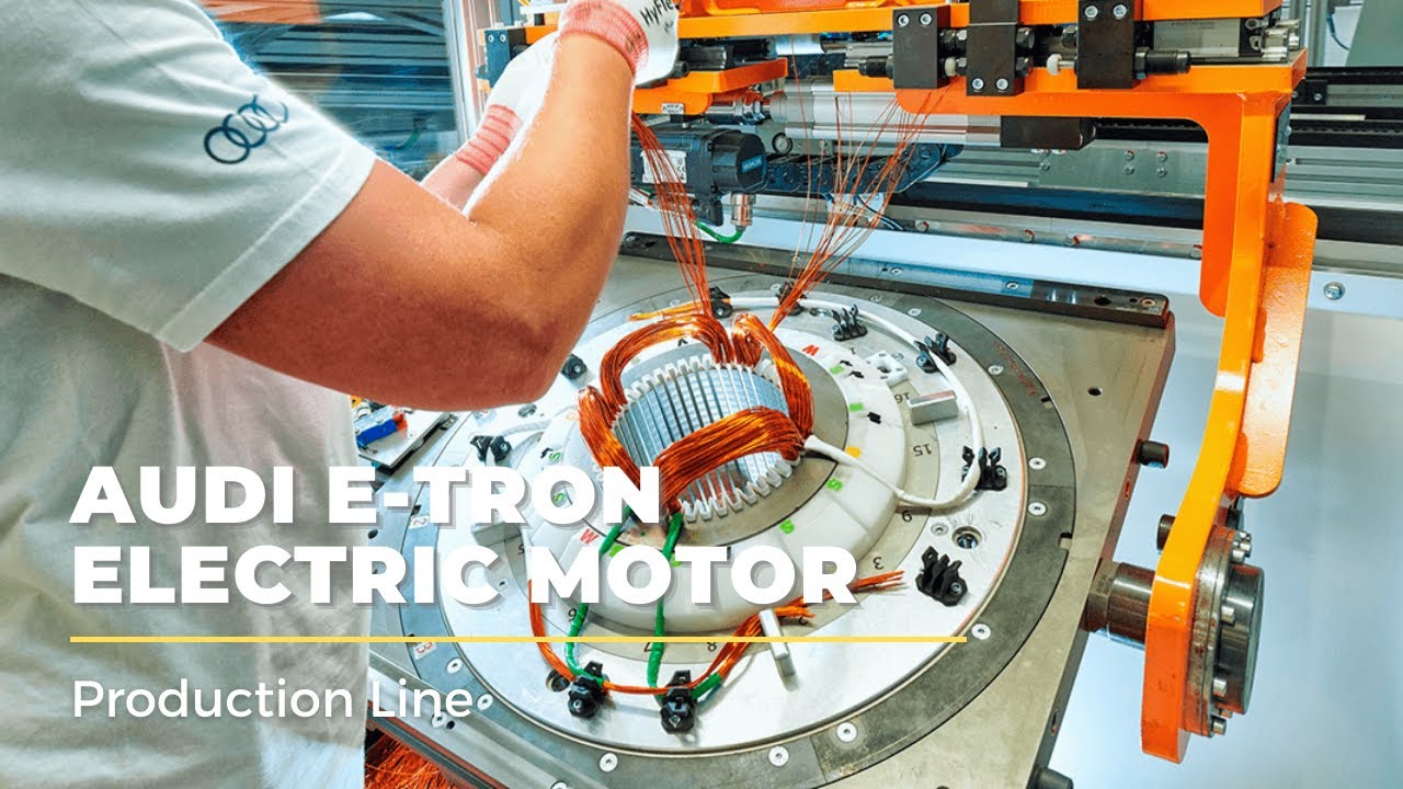 Audi E Tron Electric Motor Production Line Audi Plant How Audi