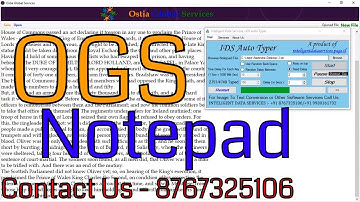 Ostia / Oxford Global Services .Dxt Conversion {Auto Typing Trick} || Contact us :- 8767325106