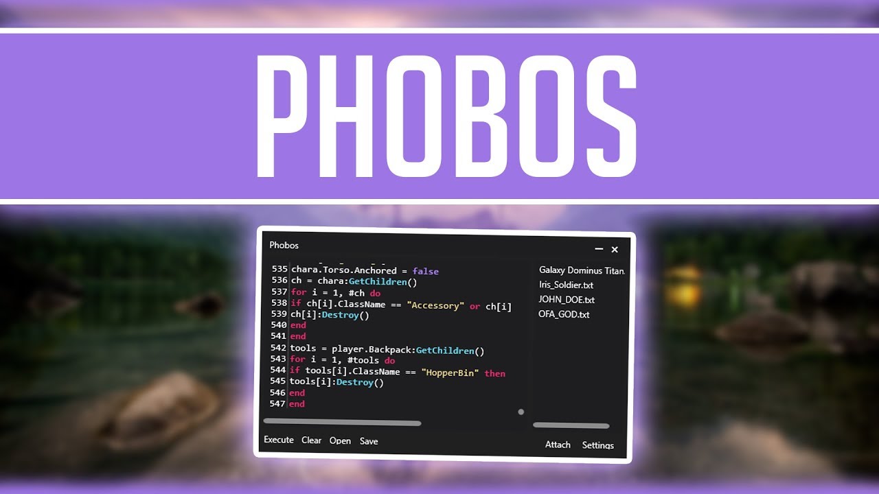 Phobos Insane Roblox Exploit Super Op Script Executor