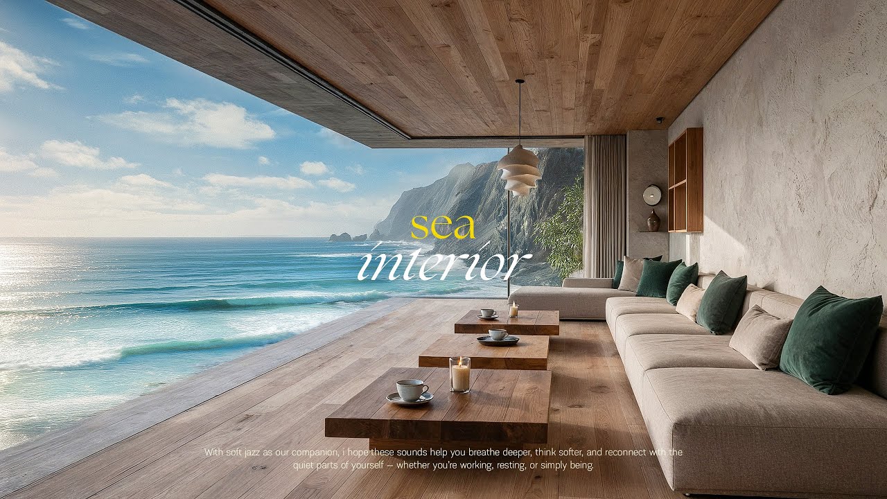 Спокойный утренний джаз на берегу моря для позитивной энергии | Летняя джазовая музыка у спокойного