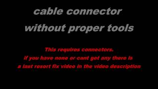 coax cable connector without tools