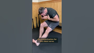 Tight Hamstrings On Both Sides? Try a Tibial Nerve Glide with Spinal Flossing #neurology #shorts