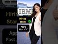 IBM hiring ASE role 🔥🚀 | Multiple Locations #ibm #hiring #opportunity #role #engineering