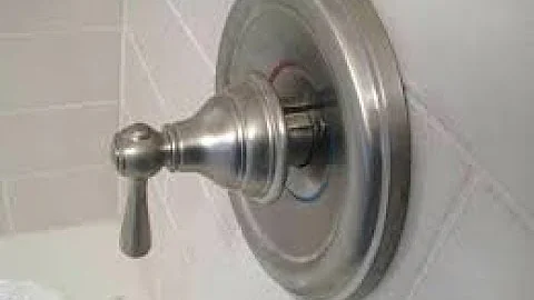 How to adjust the temperature on a Moen shower valve
