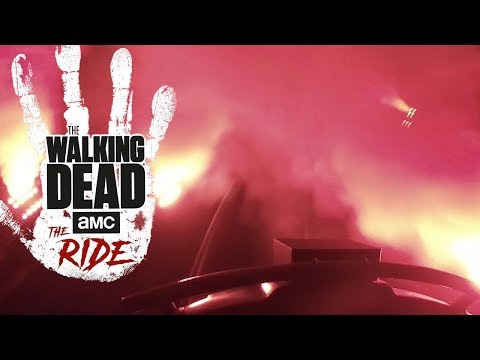 The Walking Dead: The Ride [HD] Preshow & Front Seat POV - Thorpe Park