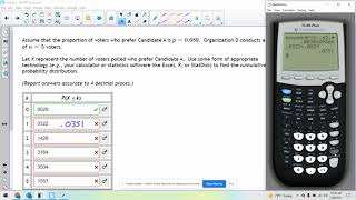 MAT130/131: Chapter 4 - Constructing a BinomialCDF table