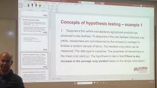 Business decision making week 7: Hypothesis Testing