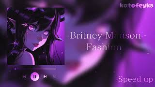 • britney manson - fashion 💎 | speed up version 💗 Resimi