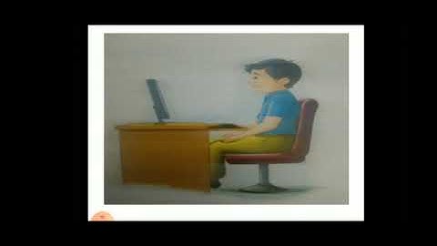 Asanas while using computer for grade 3 ICT