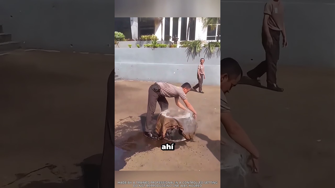 Cómo apagar realmente un incendio (no así) #lifehack #shorts