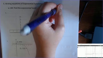 Finding the Equation of an Exponential Function
