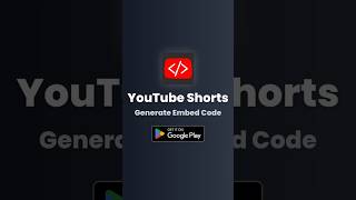 Generate YouTube Shorts Embed Code
