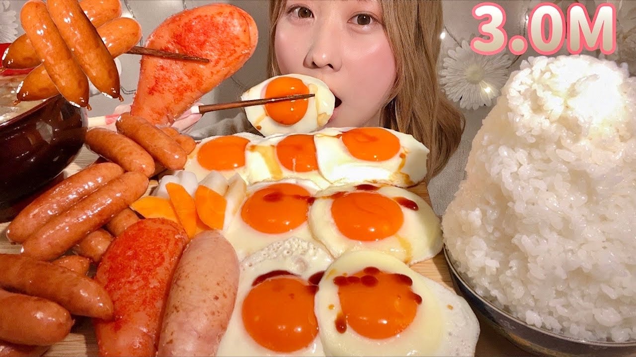 ASMR Спасибо за 3 миллиона подписчиков🩵 Мои любимые блюда и рис 【Mukbang/ Eating Sounds】