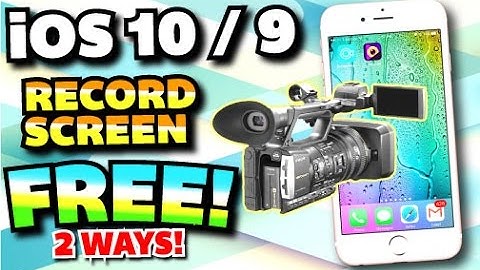 How To Record iPhone, iPad, & iPod Touch Screen FREE on iOS 10/9 (NO JAILBREAK) (NO COMPUTER)