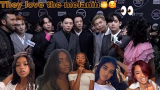 BTS with brown girls compilation 🍯👀🧡