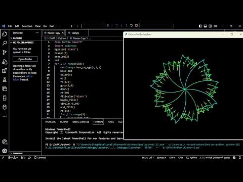 Python Turtle Graphics Animation 😍 | Don't miss it