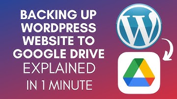 How To Backup WordPress Website To Google Drive (2025)