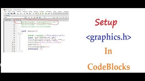 How to setup graphics.h in codeblocks v20.03#graphics_library #graphics#setup
